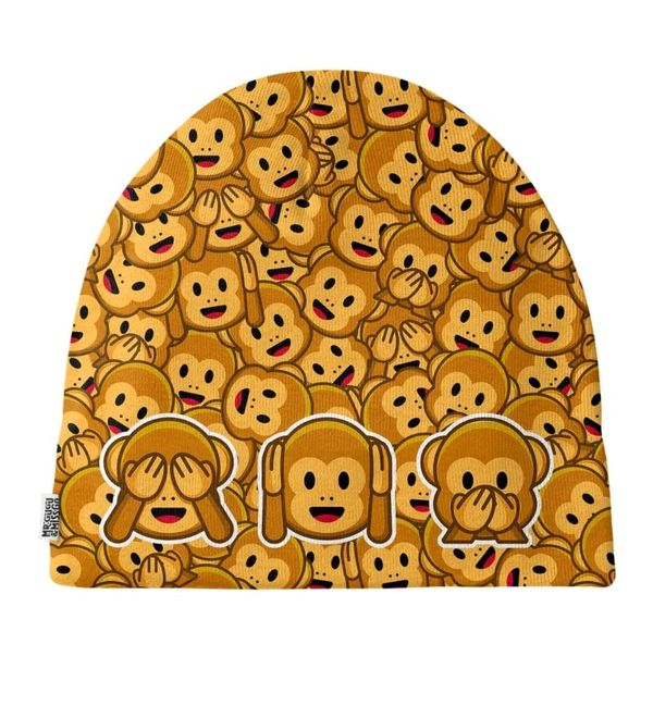 Mr. GUGU & Miss GO Mr. GUGU & Miss GO Man's Three Wise Monkeys Beanie MB 212228