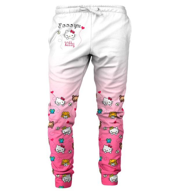 Mr. GUGU & Miss GO Mr. GUGU & Miss GO Unisex's Angry Kitty Sweatpants Swpn-Pc2230