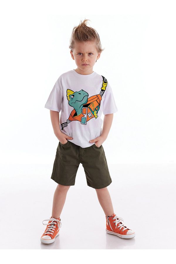 mshb&g mshb&g Bag Dino Boy's T-shirt Gabardine Shorts Set