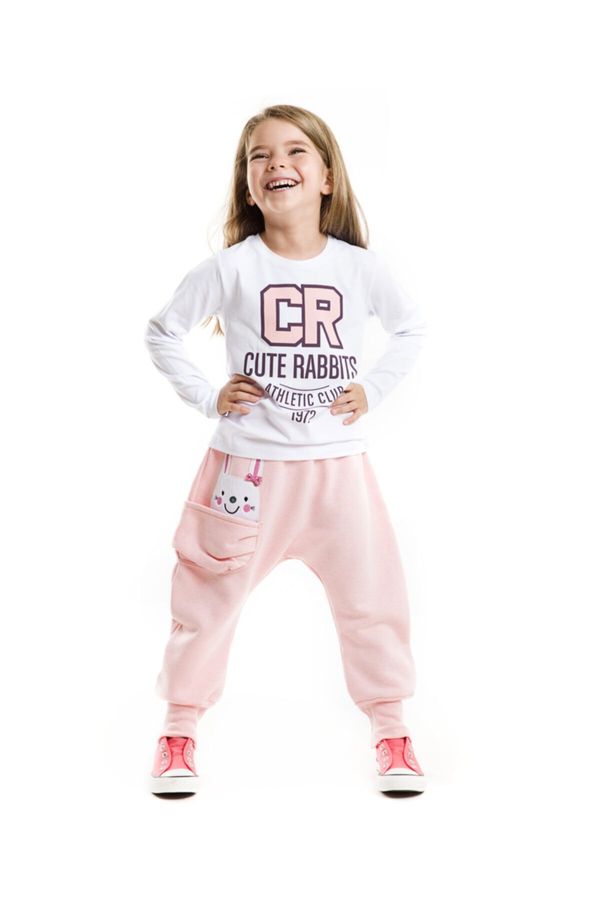 mshb&g mshb&g Hip-Hop Girls Pink Sweatpants+T-Shirt