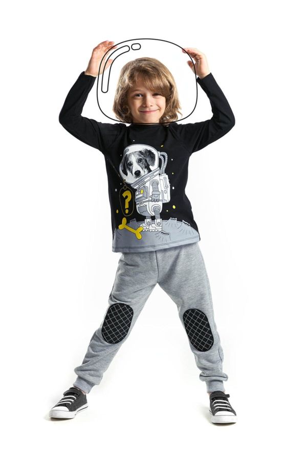 mshb&g mshb&g Moon Dog Boy's T-shirt Trousers Set