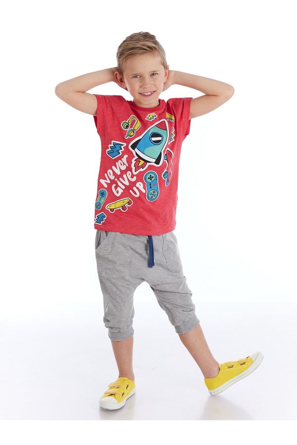 mshb&g mshb&g Play Time Boy's T-shirt Capri Shorts Set