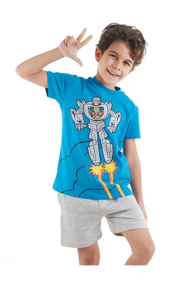 mshb&g mshb&g Robot Boy T-shirt Shorts Set