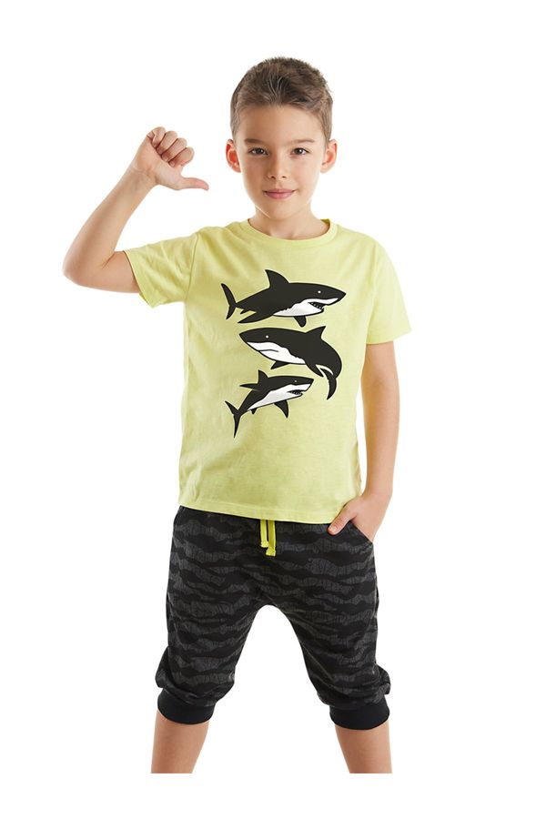 mshb&g mshb&g Sharks Boy T-shirt Capri Shorts Set