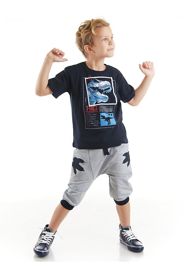 mshb&g mshb&g T-rex Info Boys T-shirt Capri Shorts Set