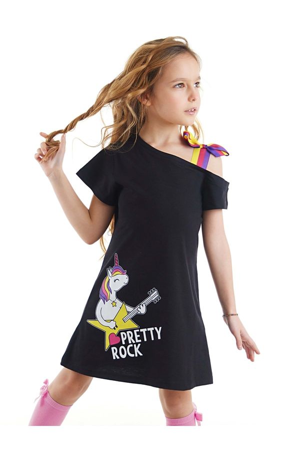 mshb&g mshb&g Unicorn Rock Girl's Black Dress