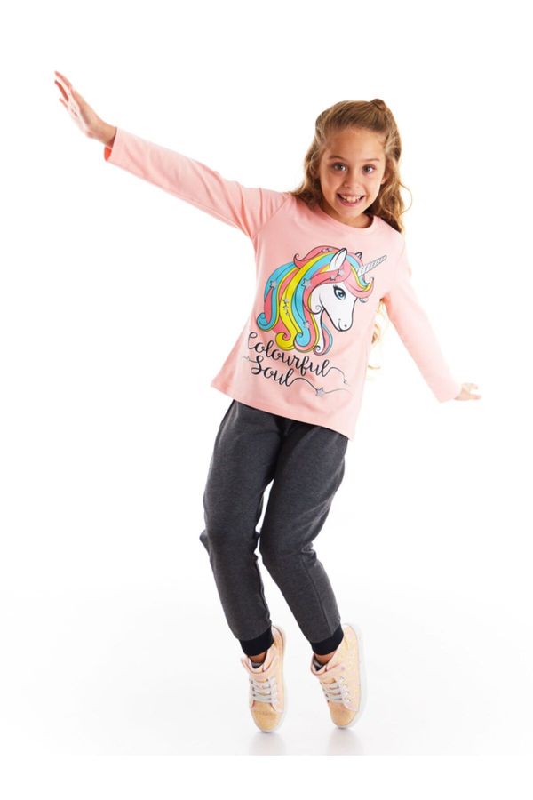 mshb&g Mushi Colorful Unicorn Girls T-shirt Trousers Set