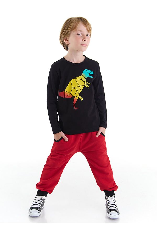 mshb&g Mushi Geometric Dino Boys T-shirt Trousers Suit