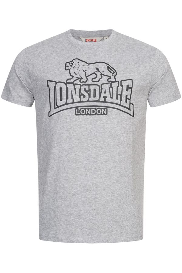 Lonsdale Muška majica Lonsdale 117420-Marl Grey/Black