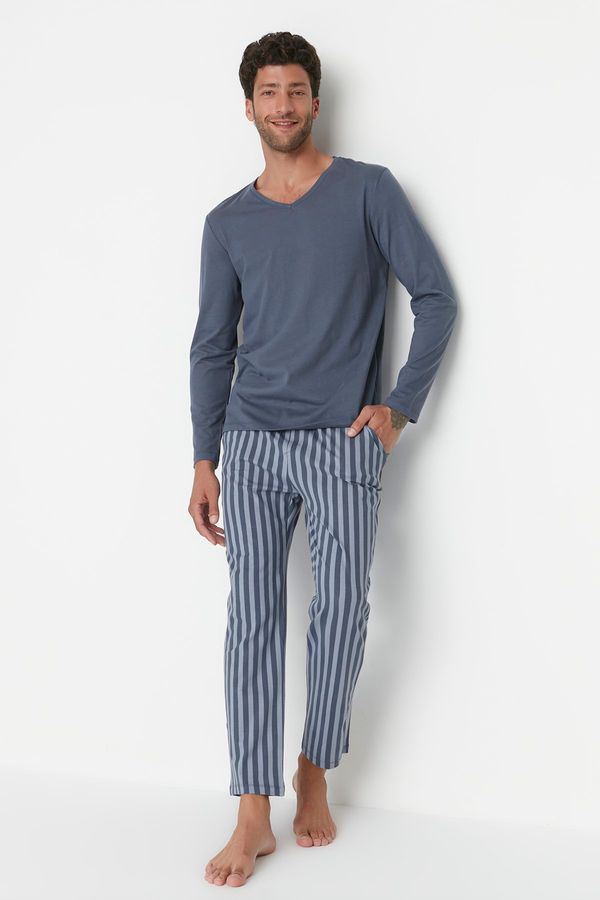 Trendyol Muška pidžama komplet Trendyol Striped
