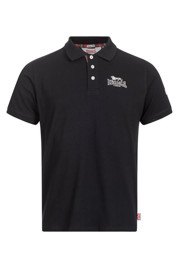 Lonsdale Muška polo majica Lonsdale 117230-Black/Silver