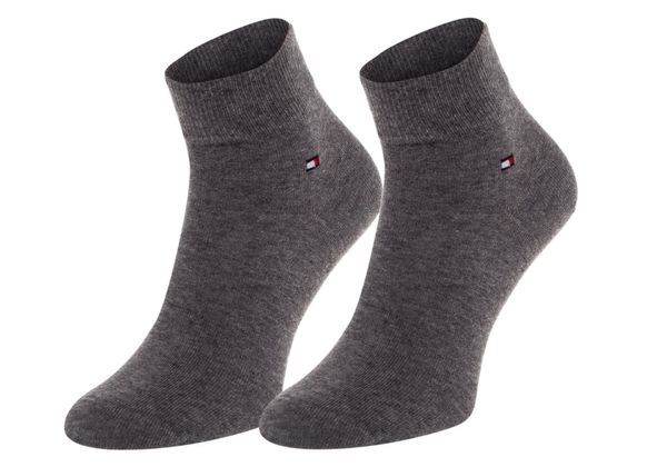 Tommy Hilfiger Muške čarape Tommy Hilfiger Tommy_Hilfiger_Socks_342025001758_2Pack_Grey