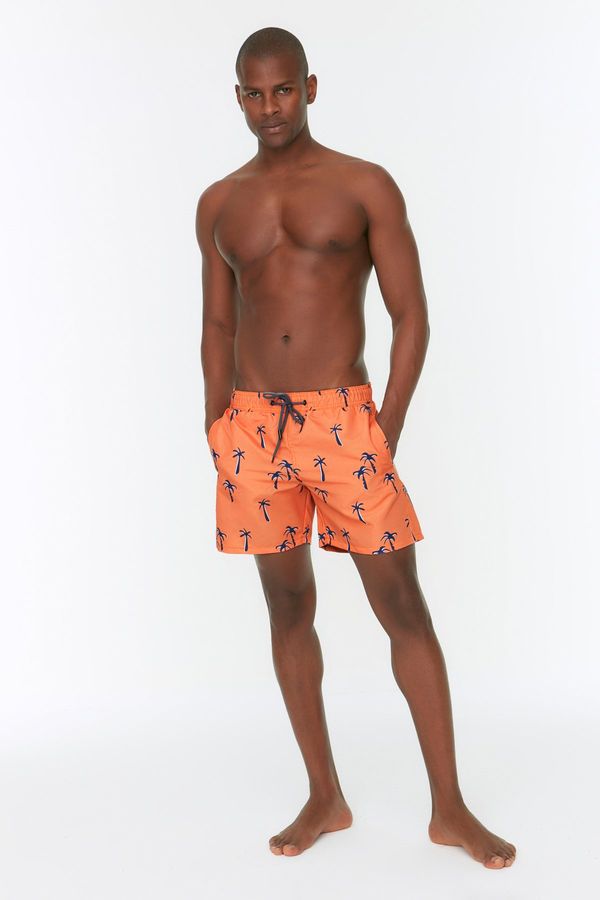 Trendyol Muški kupaći šorts Trendyol Palm tree