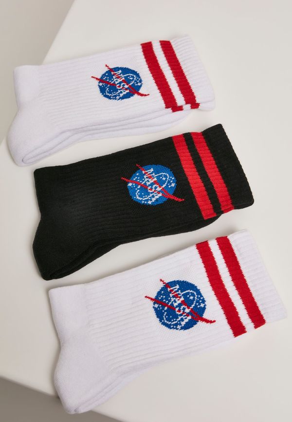 MT Accessoires NASA Insignia 3-Pack Socks White/Black/White
