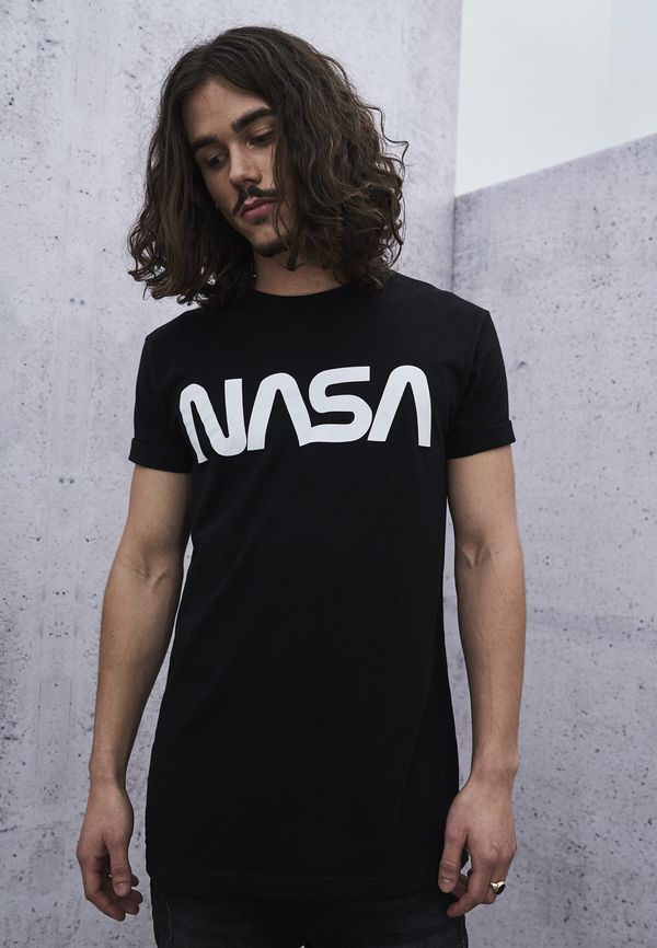 MT Men NASA Worm Black T-Shirt