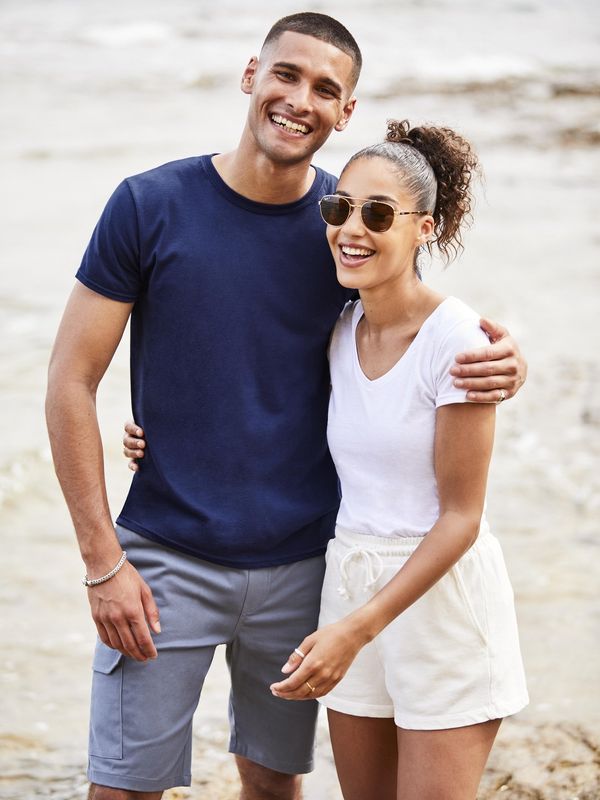 Fruit of the Loom Navy blue Iconic combed cotton t-shirt Fruit of the Loom