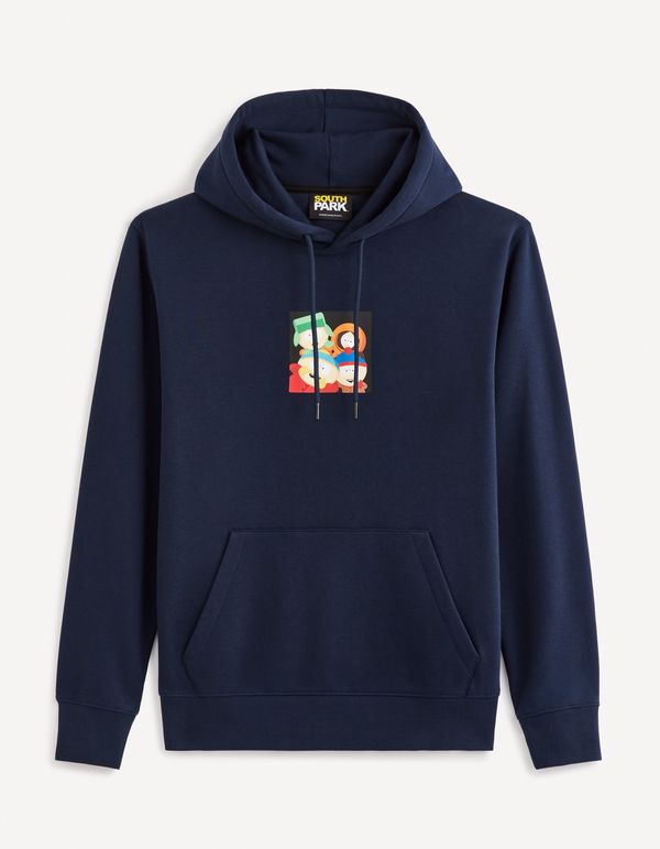 Celio Navy blue men's hoodie Celio South Park