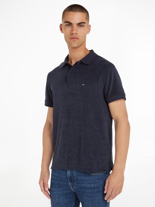 Tommy Hilfiger Navy blue men's polo shirt Tommy Hilfiger Micro Towelling