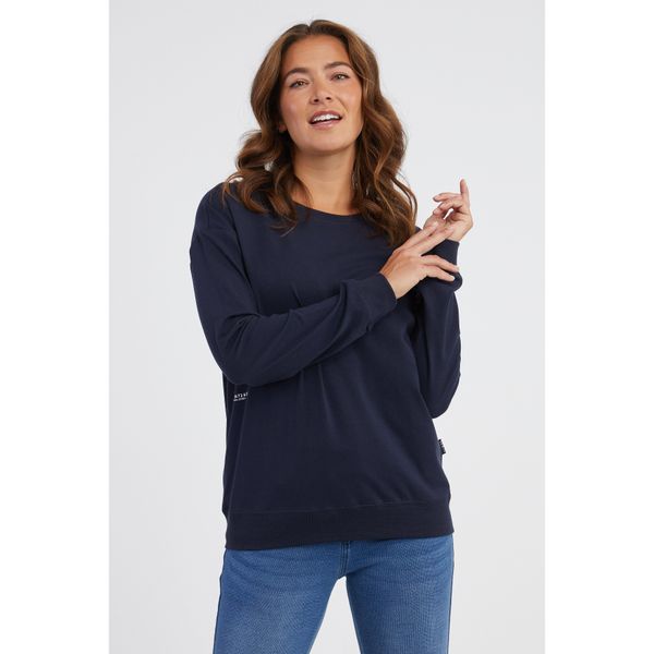 SAM73 Navy blue women's long-sleeved T-shirt SAM 73 Sharma