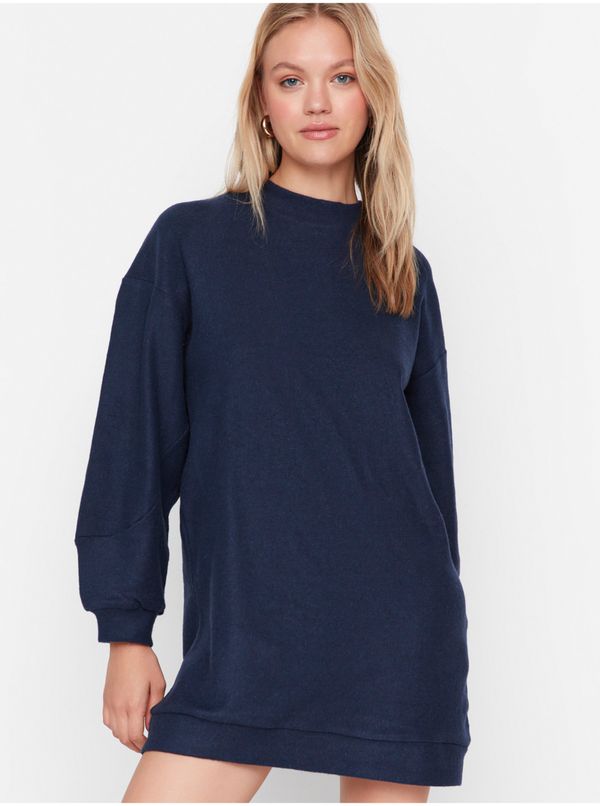 Trendyol Navy Blue Women's Sweatshirt Dress Trendyol - Women