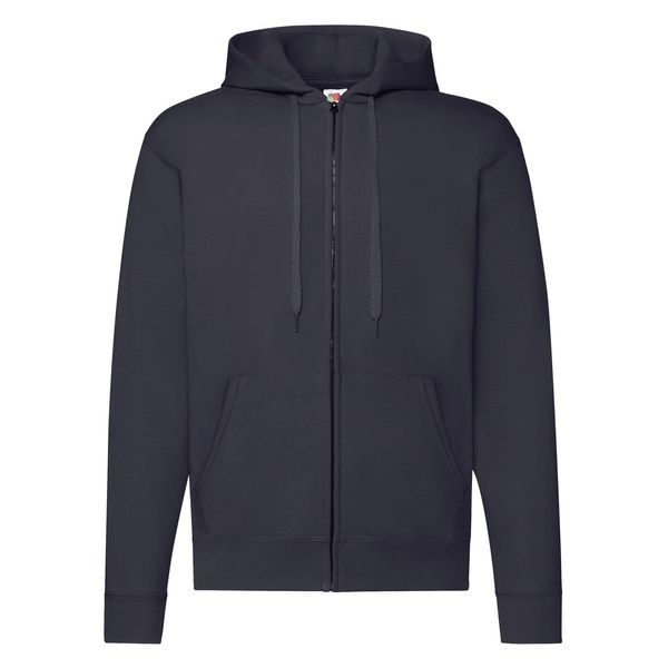 Fruit of the Loom Navy Zippered Hoodie Classic Fruit of the Loom
