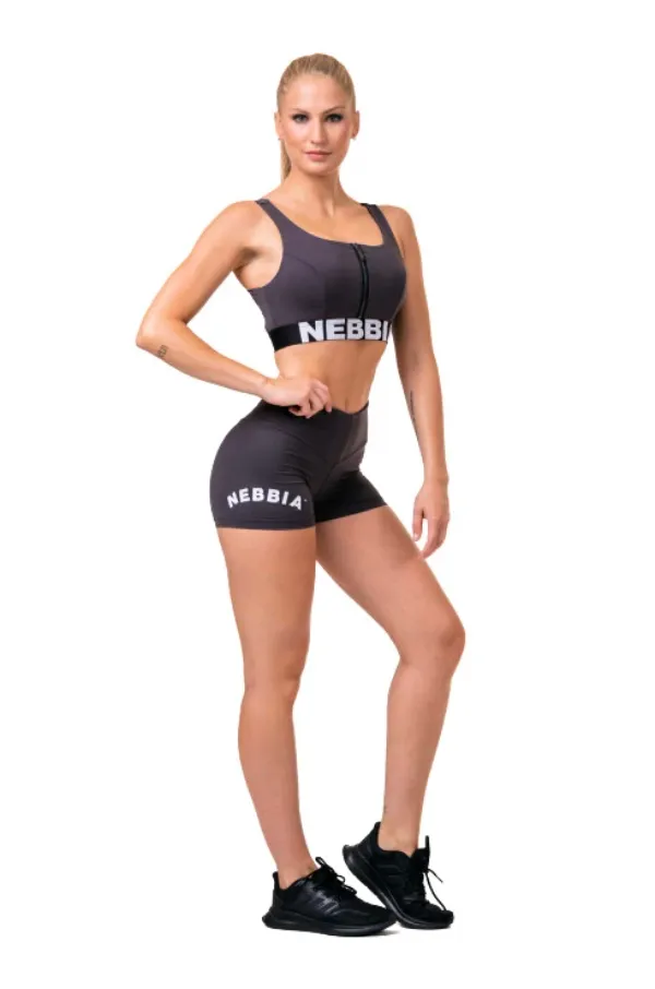 NEBBIA Nebbia Classic Hero High Waisted Marron XS Shorts