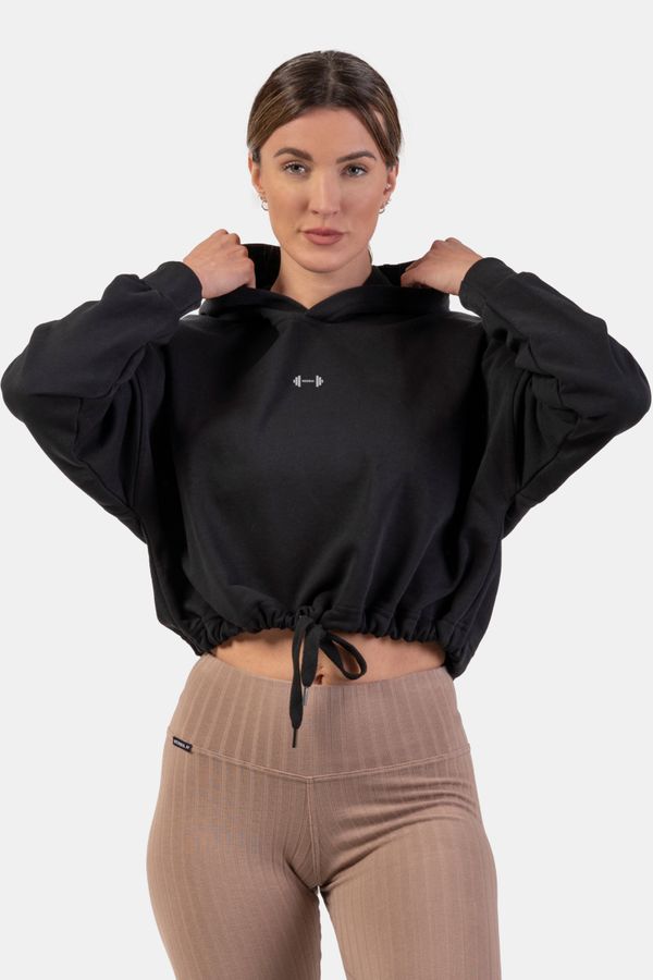 NEBBIA NEBBIA Loose crop hoodie Iconic