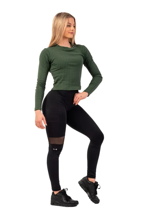NEBBIA Nebbia Sports Leggings with a high waist and a pocket on the side 404 black XS