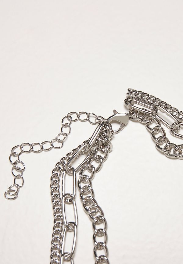 Urban Classics Necklace with layered chain - silver colors