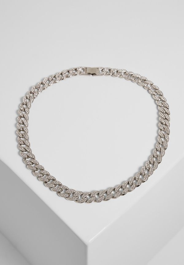 Urban Classics Necklace with stones - silver color