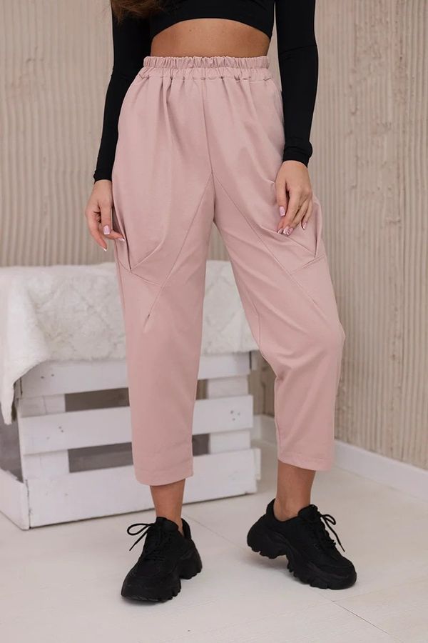 Kesi New Punto Trousers with Powder Pink Pockets