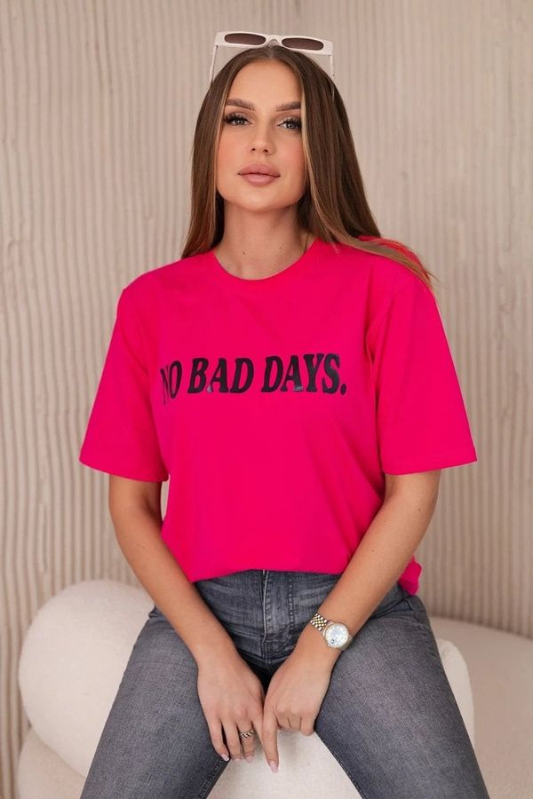 Kesi No Bad Days fuchsia cotton blouse