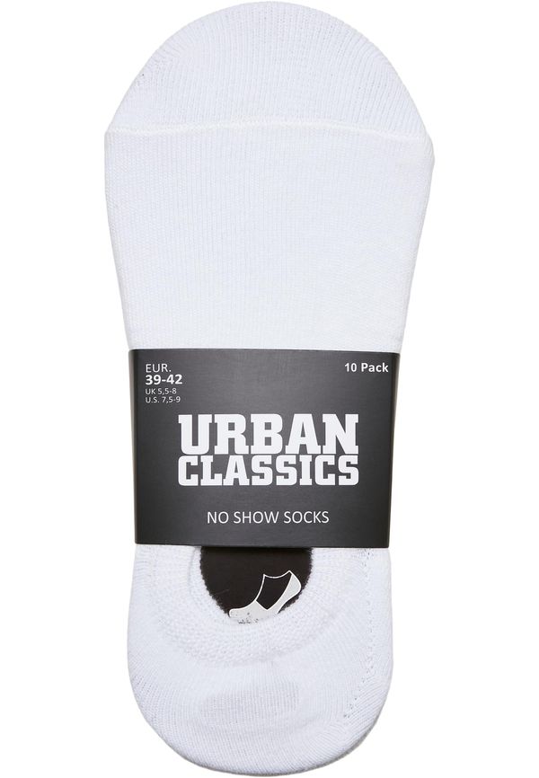 Urban Classics Accessoires No Show Socks 10-Pack white