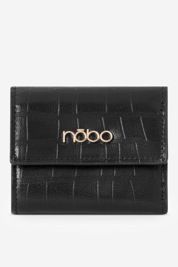 Kesi Nobo Women's Small Natural Leather Wallet Black