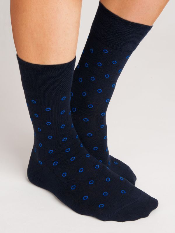 NOVITI NOVITI Man's Socks SB004-M-09 Navy Blue