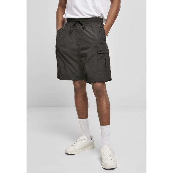 Urban Classics Nylon Cargo Shorts Black