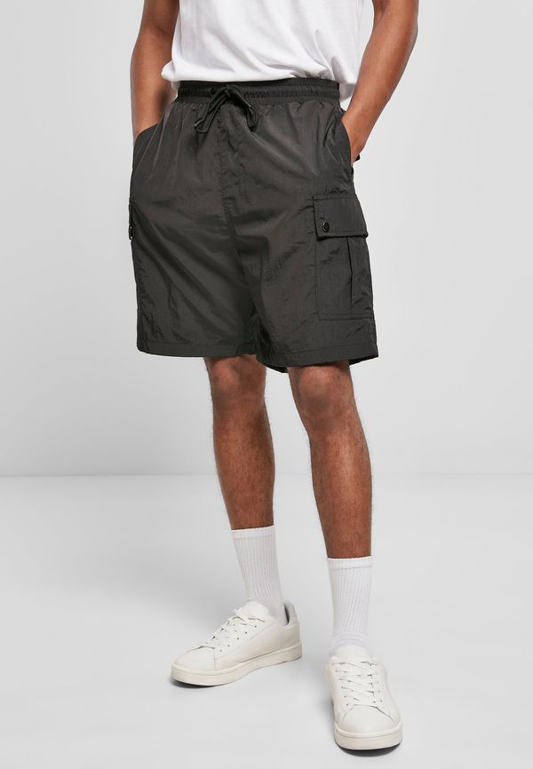 Urban Classics Nylon Cargo Shorts Black