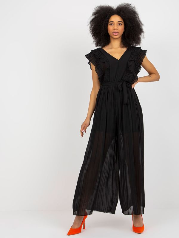 Fashionhunters OCH BELLA sleeveless black women's overall