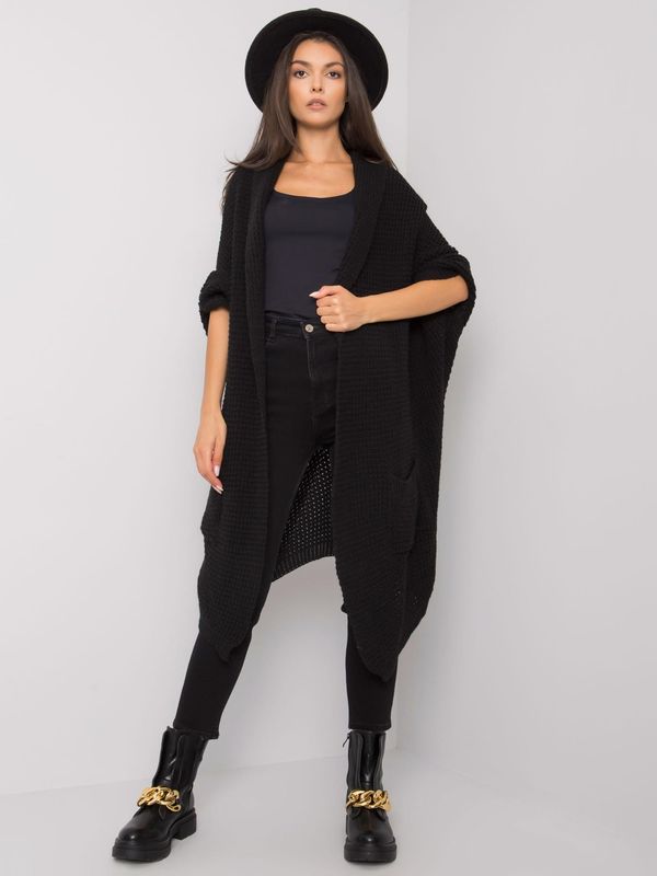 Fashionhunters OH BELLA Black long sweater