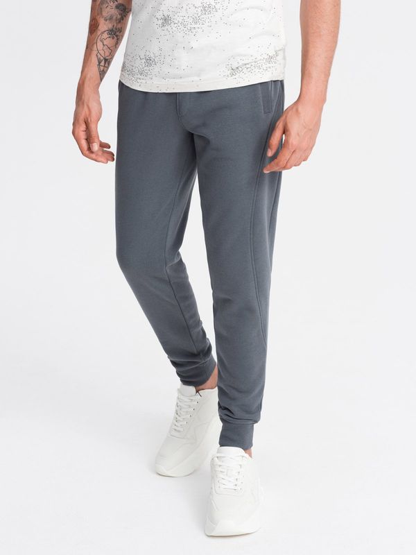 Ombre Ombre BASIC men's cotton sweatpants joggers - graphite