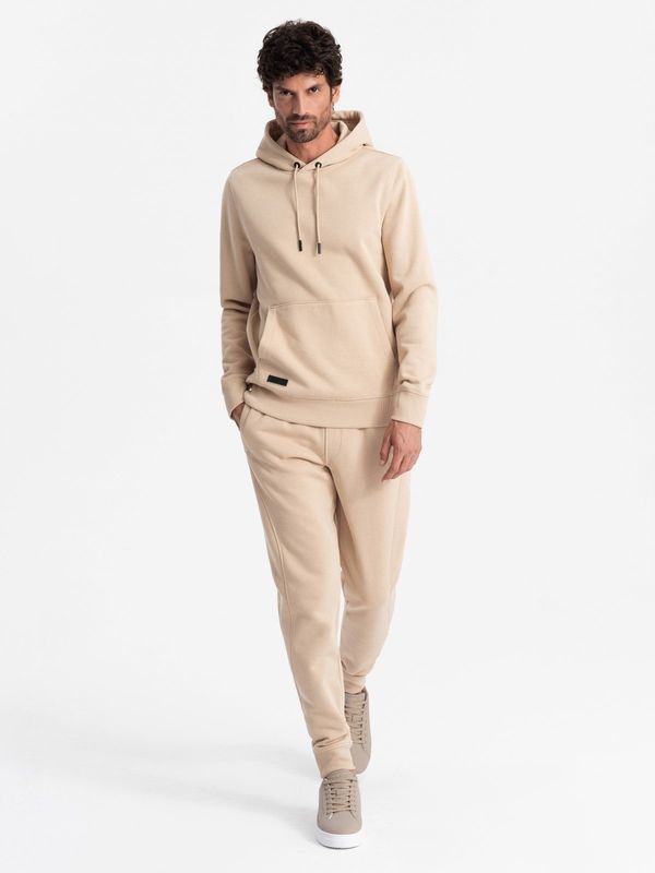 Ombre Ombre BASIC men's cotton tracksuit set kangaroo sweatshirt + joggers