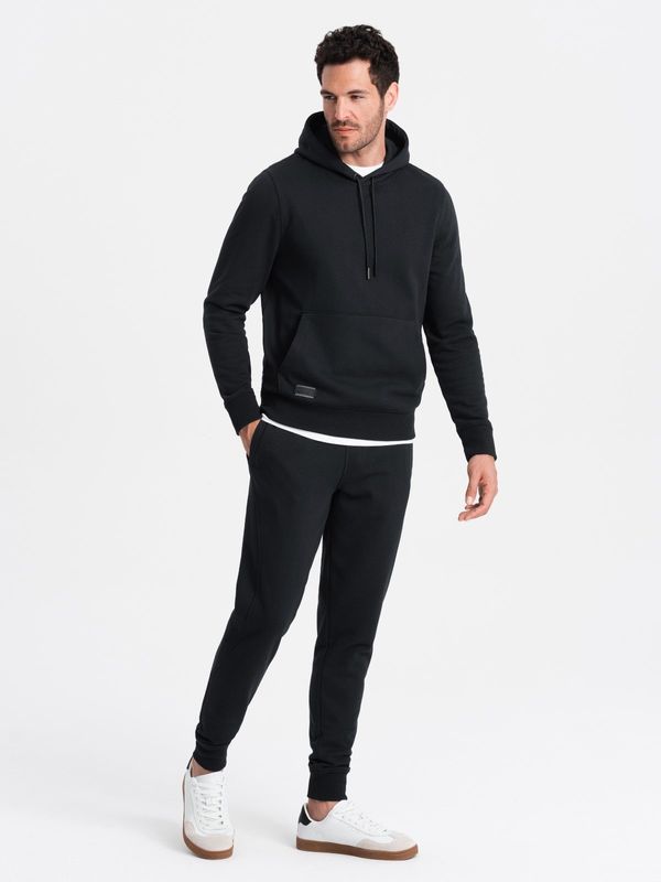 Ombre Ombre BASIC men's cotton tracksuit set kangaroo sweatshirt + joggers