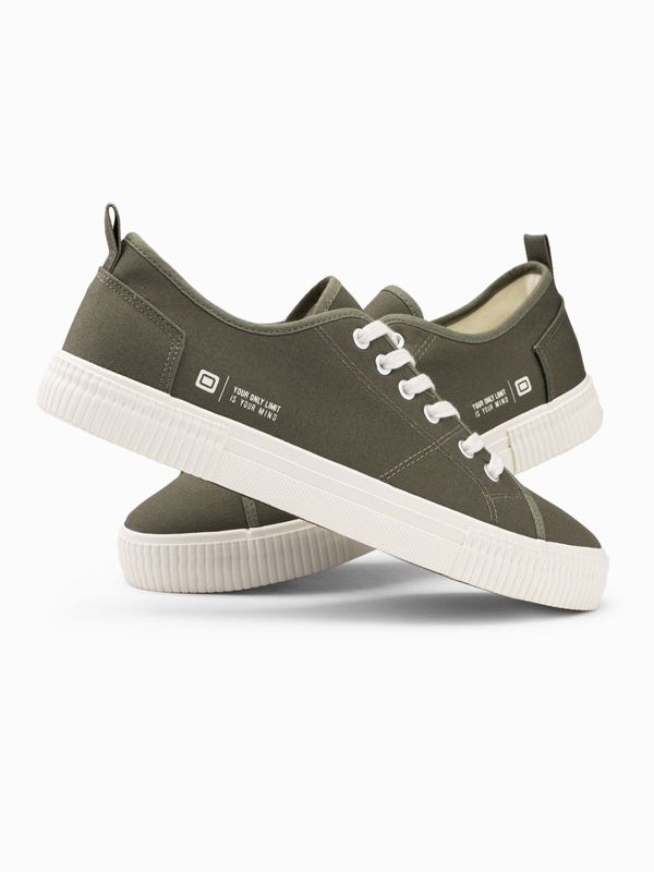 Ombre Ombre Classic men's BASIC low sneakers - olive