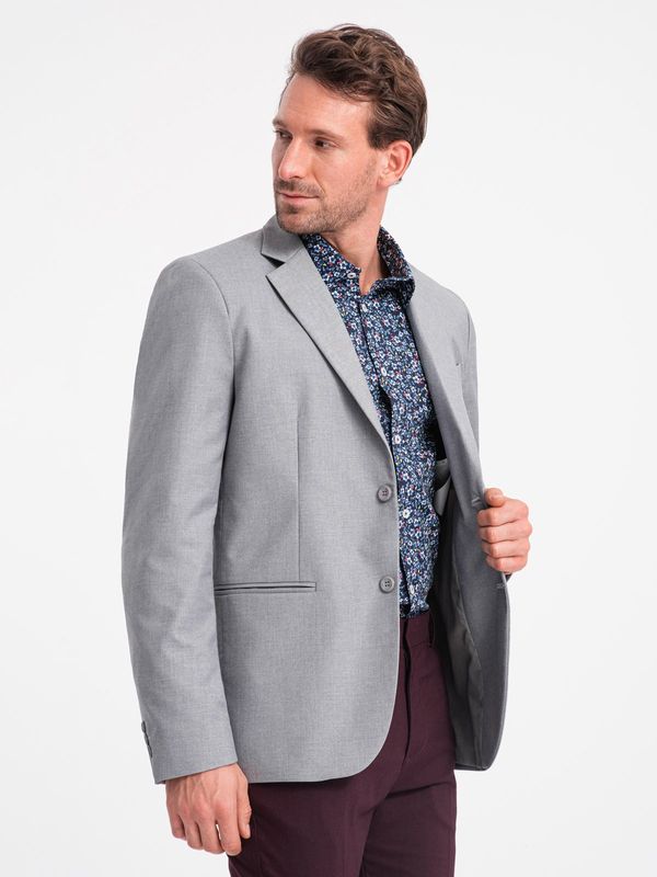 Ombre Ombre Classic men's jacket with pillowcase pocket - grey