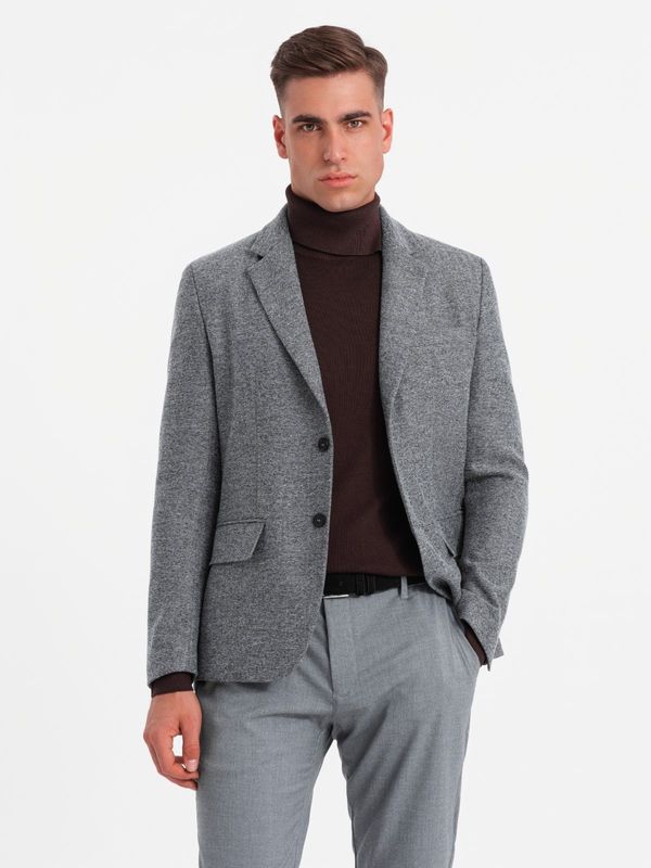 Ombre Ombre Classic men's jacket with rayon - gray