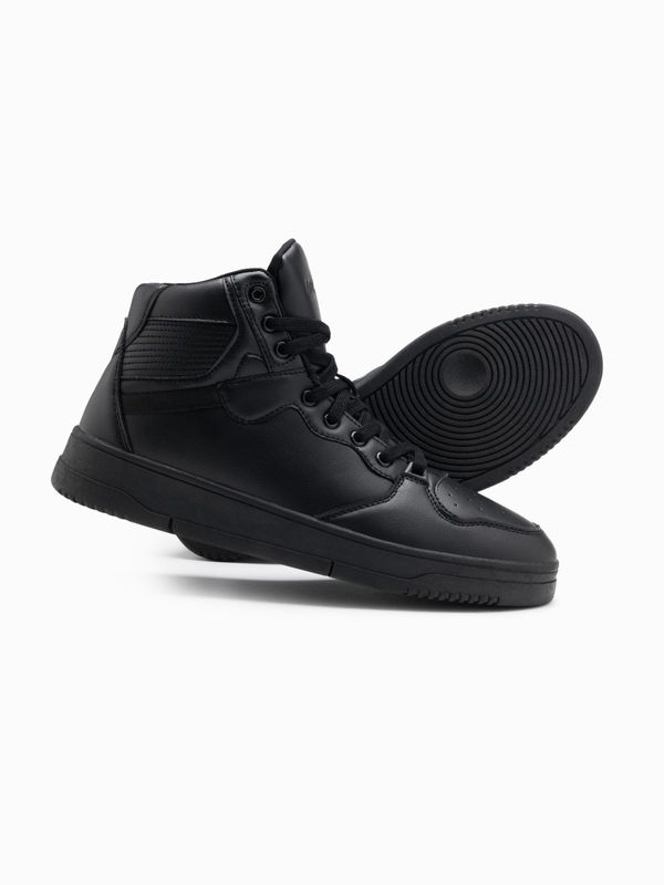 Ombre Ombre Men's insulated sneaker boots with high upper - black