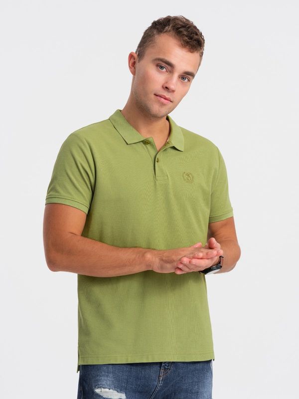 Ombre Ombre Men's pique knit polo shirt