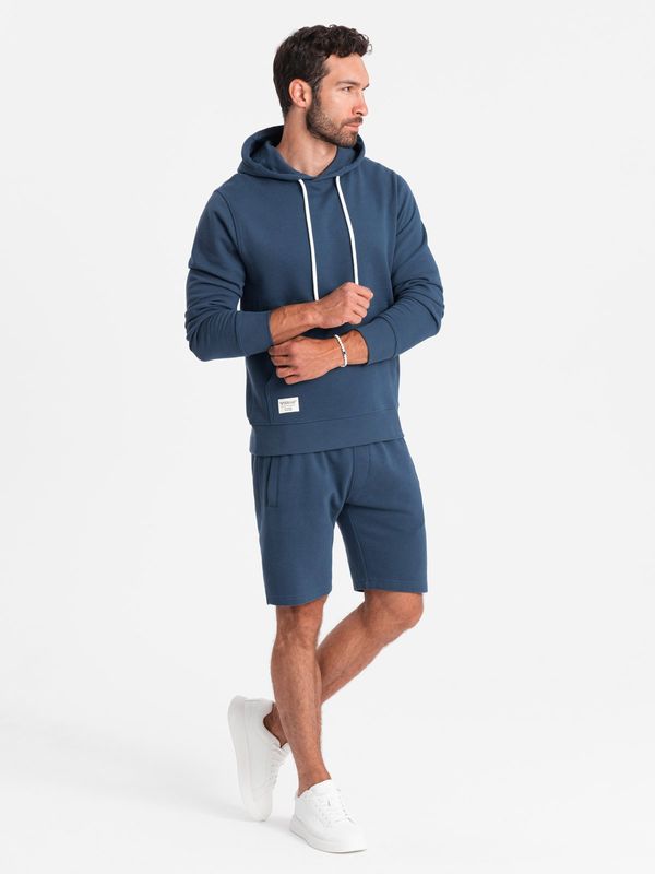 Ombre Ombre Men's sweatshirt set kangaroo sweatshirt + shorts