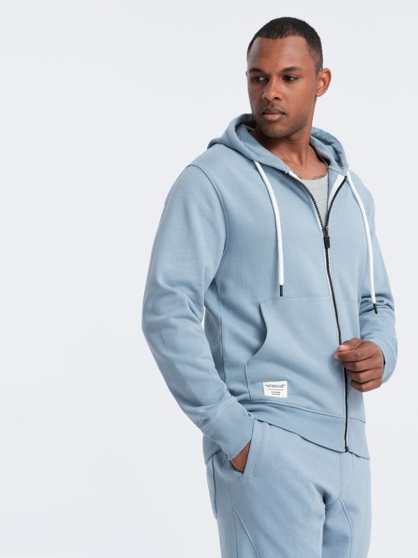 Ombre Ombre Men's sweatshirt set unbuttoned sweatshirt + jogger pants