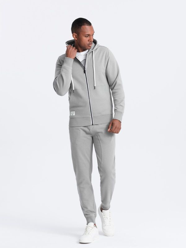 Ombre Ombre Men's sweatshirt set unbuttoned sweatshirt + jogger pants